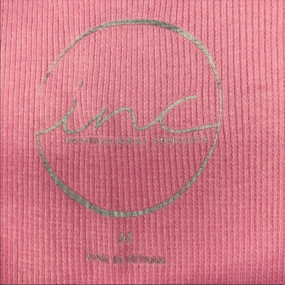 NEW Pink Racerback Ruffle Tank Top lace M - Picture 7 of 8